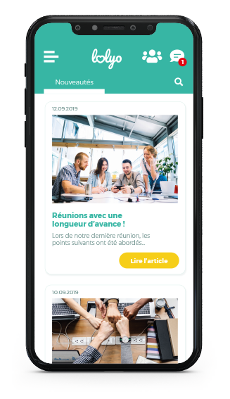 Nouveautés LOLYO 2go l'application pour employés