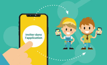inviter dans l'application