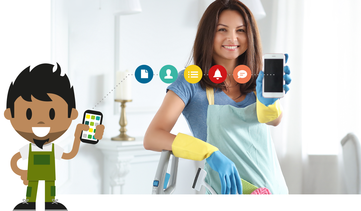 LOLYO intranet mobile d'entreprise, secteur facility management 