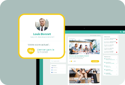 lolyo intranet mobile d'entreprise vue profil