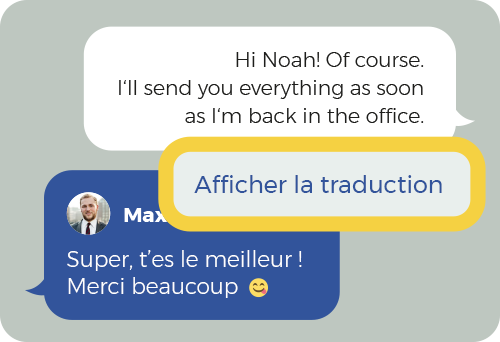 LOLYO intranet mobile d'entreprise - traduction à la demande des messages - outil de communication interne
