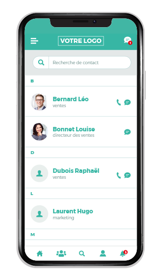 Répertoire des collaborateurs LOLYO l'application pour les employés