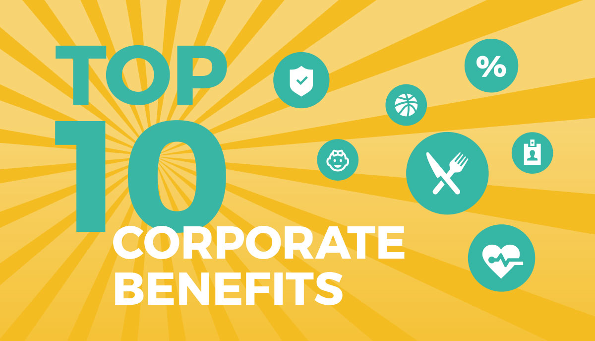 Top 10 des corporates benefits - avantages collaborateurs dans les entreprises 