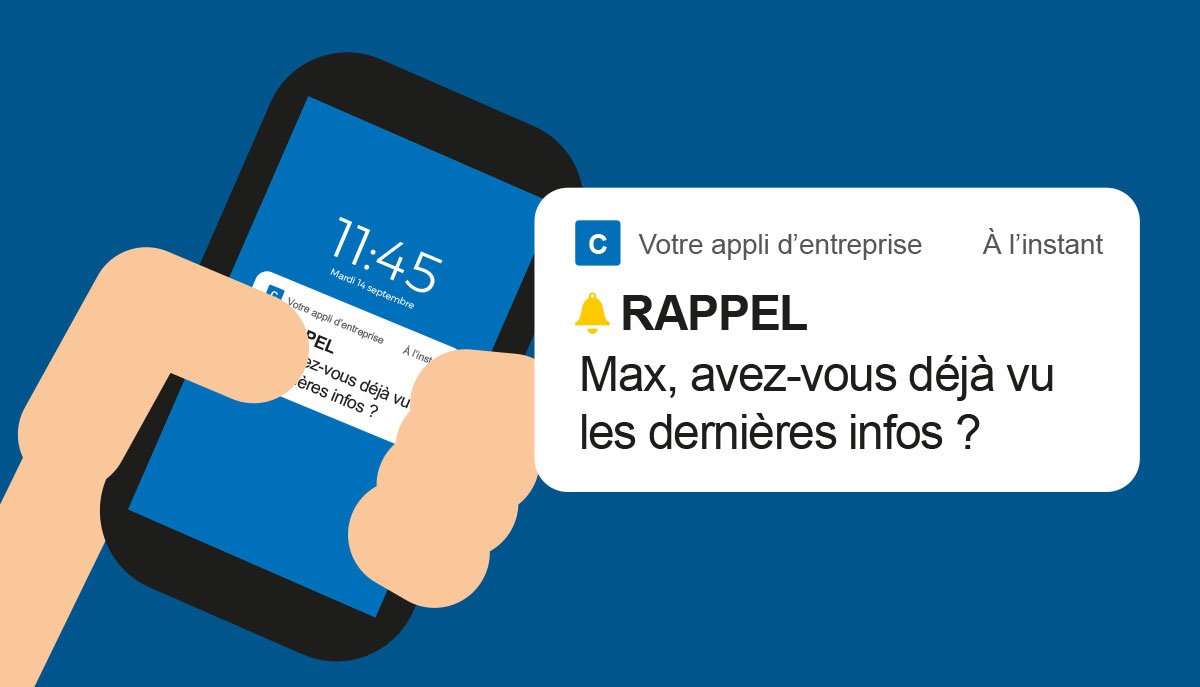 Utilisez le rappel d'activité pour augmenter la participation à votre outil de communication interne