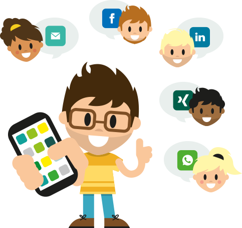 intranet mobile d'entreprise - les employés recrutent les nouveaux employés
