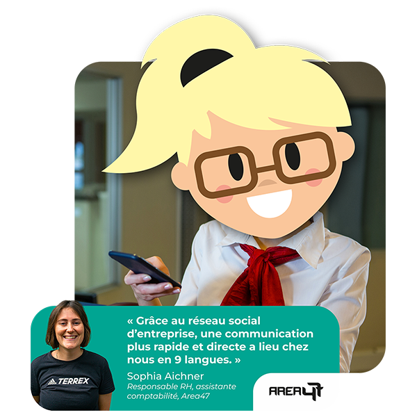 LOLYO digital workplace - secteur tourisme - citation de Area 47