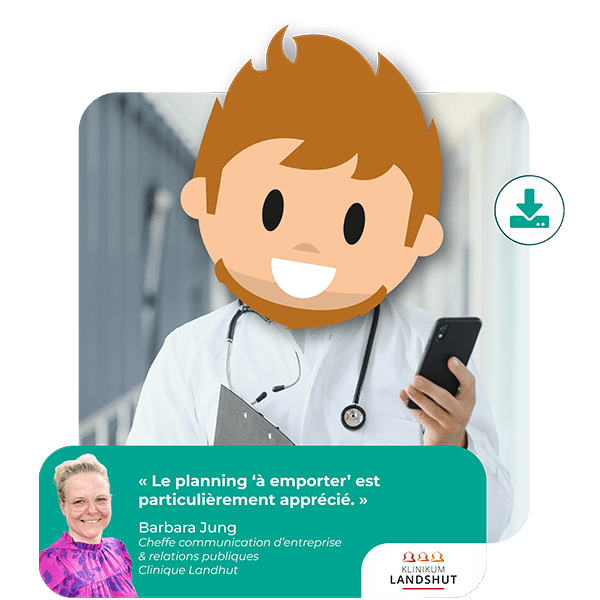 lolyo digital workplace - citation Klinikum-landshut : bibliothèque fonctionnalite appreciee