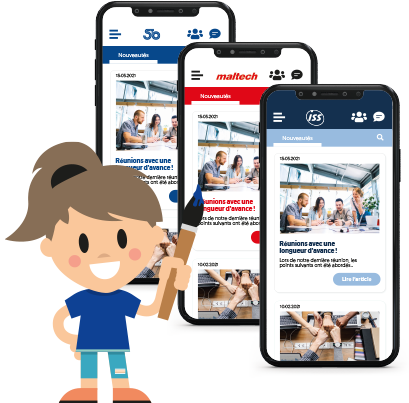 LOLYO réseau social d'entreprise: Votre propre marque/branding