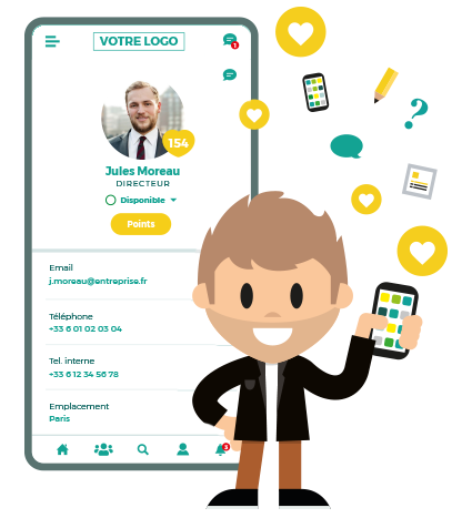 LOLYO réseau social d'entreprise système de participation pour des hauts taux de participation