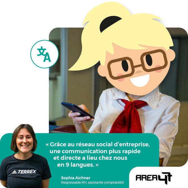 LOLYO réseau social d'entreprise - secteur tourisme - citation de Area 47