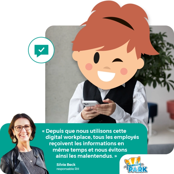 LOLYO réseau social d'entreprise- secteur tourisme - citation de Family park