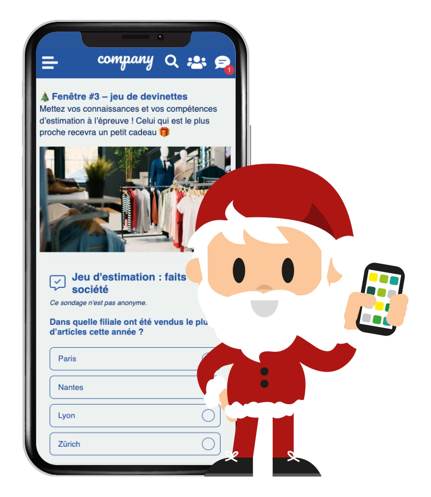 Calendrier de l'avent numérique - exemple de quiz 